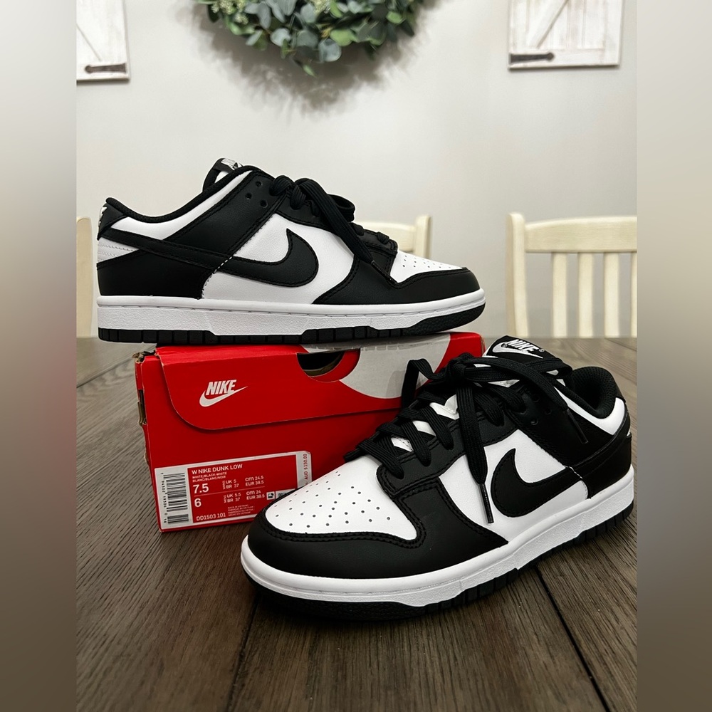 NWT Nike Panda Dunk Low Shoes